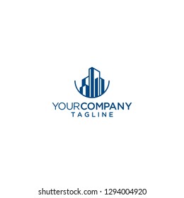 building construction logo vector icon illustration