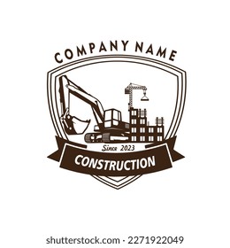 building construction logo vector illustration