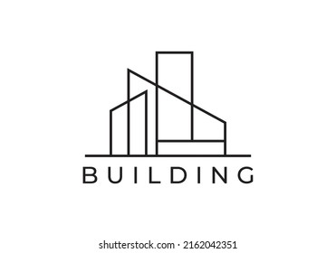 building construction logos, vectors, illustrations.