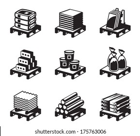 Building And Construction Materials - Vector Illustration