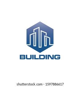 Building Construction Real Estate Logo Template Vector Icon