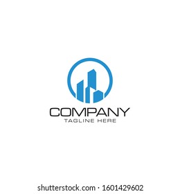 Building Construction Real Estate Logo Template Vector Icon
