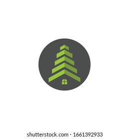 Icono Vector de Plantilla de Logotipo Inmobiliario, Construcción.