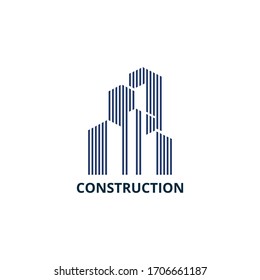 Building, Construction, Real Estate Logo Template Vector Icon.