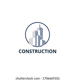 Building Construction Real Estate Logo Template Stock Vector (Royalty ...