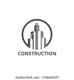 Building, Construction, Real Estate Logo Template Vector Icon.