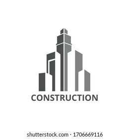 Building, Construction, Real Estate Logo Template Vector Icon.