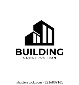 BUILDING CONSTRUCTION REAL ESTATE LOGO DESIGN