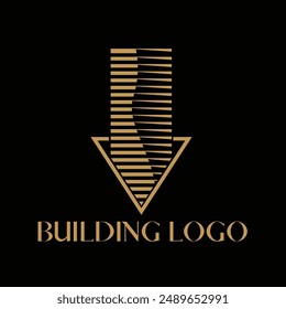 Building, construction, real estate logo template with editable vector format. Vector Illustration file.
