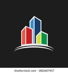 Building Construction Real Estate Vector Logo Design Template.