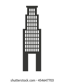 building construction silhouette icon vector isolated graphic
