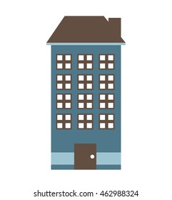 building construction silhouette icon vector isolated graphic