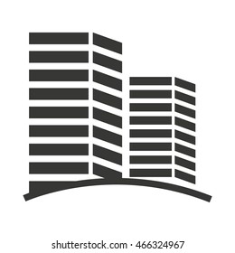 building construction silhouette icon vector isolated graphic