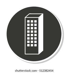 building construction silhouette icon vector isolated graphic