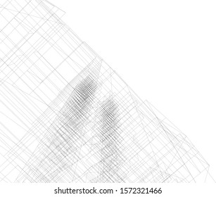 building construction site, 3d  illustration