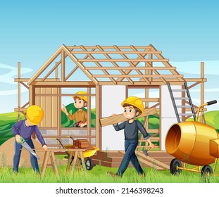 Ilustración del fondo del edificio