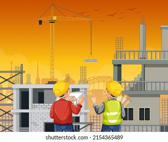 Ilustración del fondo del edificio