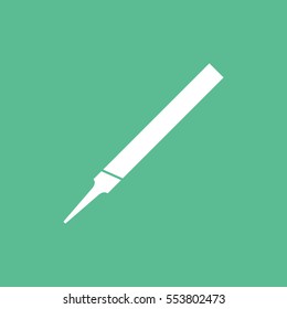 Building Construction Tool File Flat Icon On Green Background