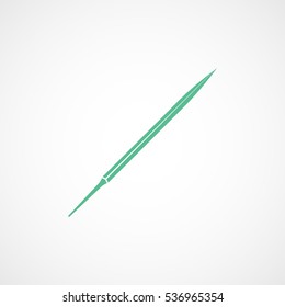 Building Construction Tool File Green Flat Icon On White Background
