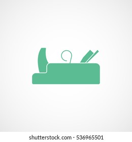 Building Construction Tool Jointer Green Flat Icon On White Background
