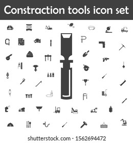 Building construction tools chisel icon. Constraction tools icons universal set for web and mobile