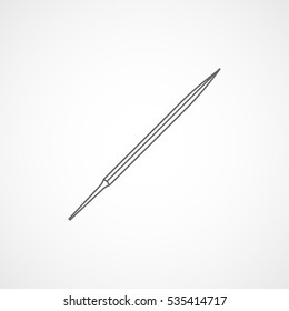 Building Construction Tools File Line Icon On White Background