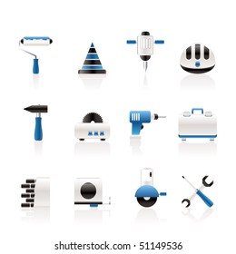 Building and Construction Tools icons - Vector Icon Set