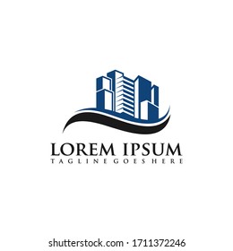 Plantilla de diseño del logotipo del vector de construcción, Plantilla de logotipo de construcción. Ilustrador vectorial Eps.10