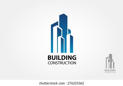 Building Construction Vector Logo Design Template