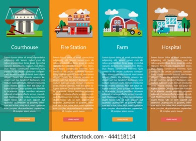 Building and Construction Vertical Banner Concept