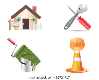 building and construction website icons