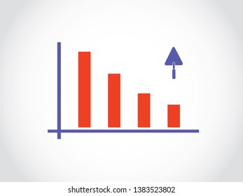 Building Constructions Build Worker Concrete Materials Sales Decrease Graph Bar