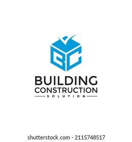 Building Constrution Logo Design Template Stock Vector (Royalty Free ...