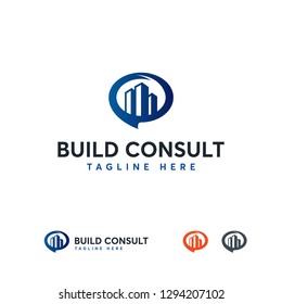Building consult logo designs template