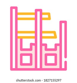 building contruction color icon vector. building contruction sign. isolated symbol illustration