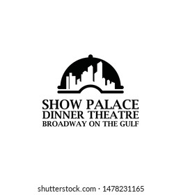 Building cooks palace logo vector