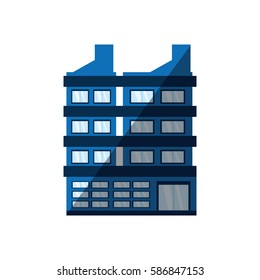 building corporate shadow icon vector illustration eps 10