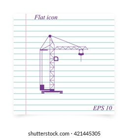 Building crane icon.