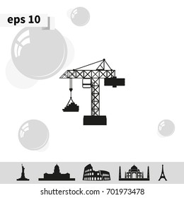 Building crane icon.