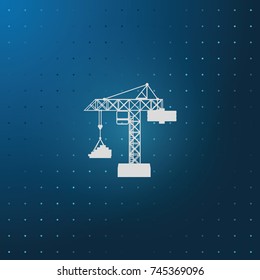 Building crane icon.