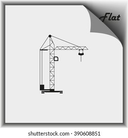 Building crane icon. Crane Icon Vector. 