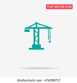 Building crane icon. Vector concept illustration for design.