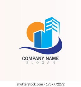 Building Creative construction logo design vector template 