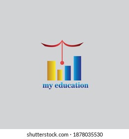building creative logo illustration successful education design vector color