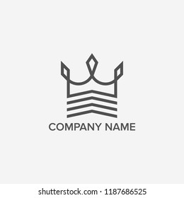 Building and Crown logo design