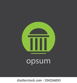 building cut identity template icon design element