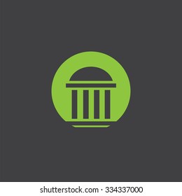 building cut identity template icon design element