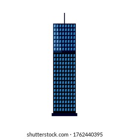 Building design, City architecture urban modern downtown contemporary metropolis exterior and construction theme Vector illustration