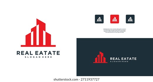 Building design logo. construction, apartment and architect.