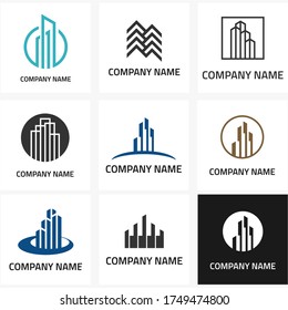 building design logo vector icon